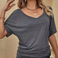 🌸 50 % RABATT NU! 🌸Avslappnad damtopp med kort ärm och off-shoulder