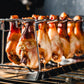🍗 BEGRÄNSAD TID: 50 % RABATT! ✨ Rostställ för kycklingklubbor – rostfritt stål, hopfällbart, 14 platser 🍖