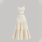 👗 50% RABATT!🌸 Högmidjad A-linje Kjol & Linne Set – 2-delat, Krinklat & Mångsidigt!