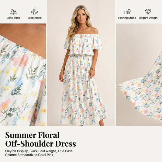 🎁Nyhet 50 % rabatt💥Sommarbohemisk maxiklänning med slits