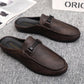 🔥 50% RABATT! 🔥 Casual rygglösa loafers för herrar👞