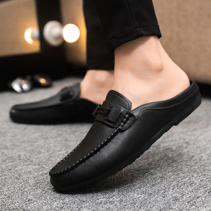 🔥 50% RABATT! 🔥 Casual rygglösa loafers för herrar👞