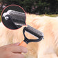 🔥 50% RABATT! 🔥Dubbelsidig avfallningsborste för husdjur – 2 sidor, ergonomiskt handtag & skonsam mot huden 🐕🐈