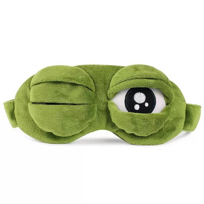 🔥 50% RABATT! 🔥Mjuk och rolig groda – 3D-sömnmask