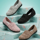 🔥 50% RABATT! 🔥Andningsbara, vävda slip-on-ballerinaskor för dam