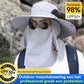 🔥 50% RABATT! 🔥🧢Vandringshatt med UPF 50+ – bred brätte, avtagbar ansiktsmask & ventilationshål ⛰️