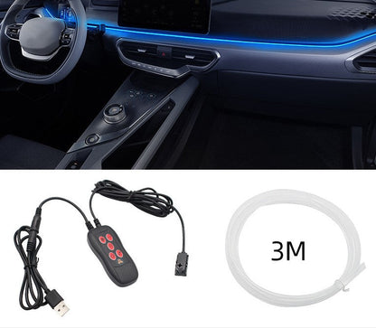 🔥50 % rabatt！🔥Atmosfär Neon Remslampa för Interiör Bilpanel