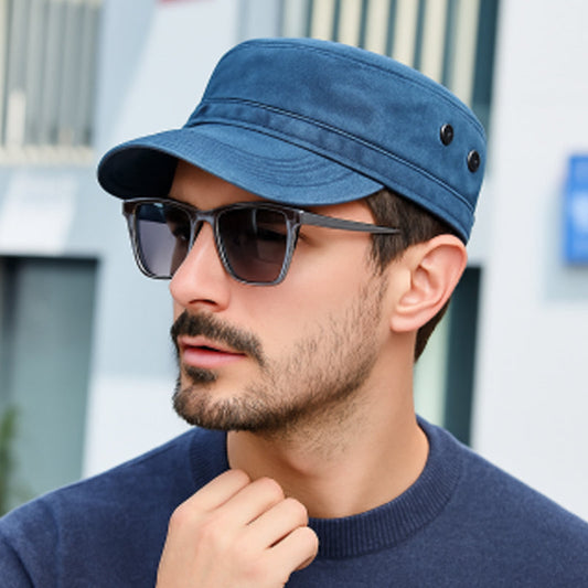 🔥50% RABATT! 🔥Baseballkeps i vintage-stil med platt topp