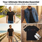 👕 BEGRÄNSAD TID: 50 % RABATT! 🎨 Minimalistisk T-shirt med tryck för män (Paris-motiv) – högkvalitativt tyg, smal passform, mångsidig stil ✨