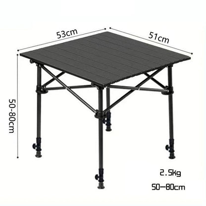 💪50% RABATT! 🏞️Bärbart hopfällbart campingbord med förvaringsväska