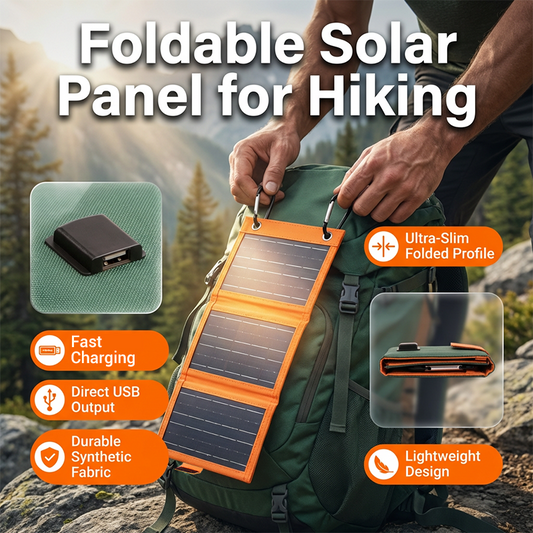 🌞50% RABATT! 🌿Bärbar Solpanel med USB-laddare