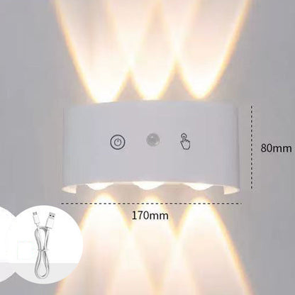 💡 50 % RABATT! 🔋 Uppladdningsbart LED-nattljus med rörelsesensor – justerbar ljusstyrka, magnetfäste och perfekt för hallar, trappor och sovrum 🌙