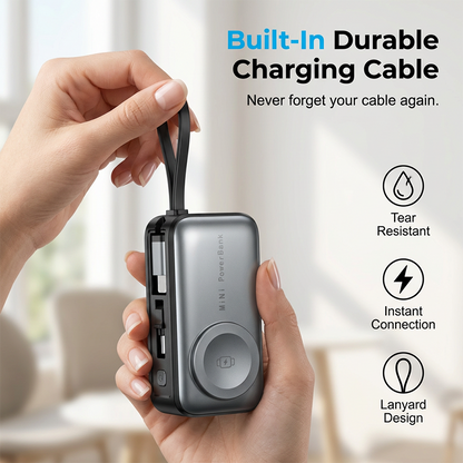 ✨50% RABATT NU! !✨ Magnetisk Trådlös Powerbank | 4-i-1 Kompatibel, Snabbladdning, Kompakt Design ✨