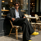 👖 50% RABATT NU! 🎩 Herr Minimalistiska Vida Byxor – Strukturerade sömmar, premiumtyg & mångsidig stil 🚶‍♂️