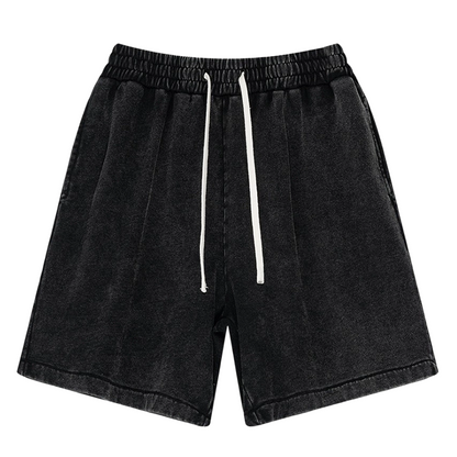🔥50% RABATT!🔥 Vintage-shorts i tvättad bomullsblandning för herr