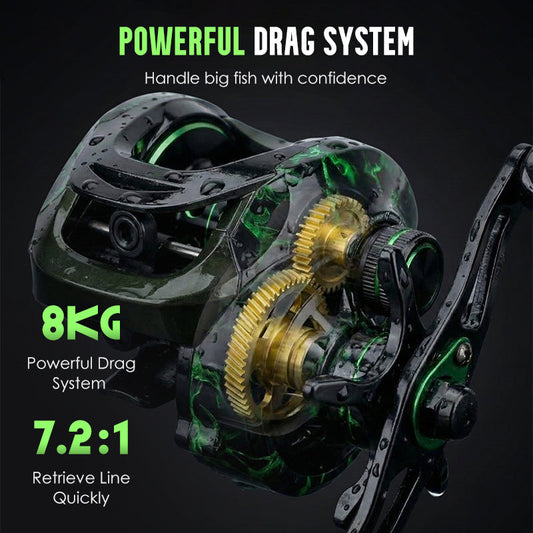🔥50% RABATT!🔥 Avancerad baitcasting-rulle med bromslarm och precisionsbromsar