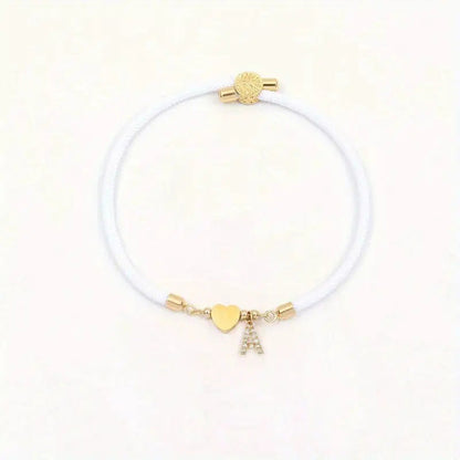 ✨50% RABATT! ✨Justerbart armband med hjärtformade berlocker