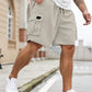 🩳50 % RABATT✨ Avslappnade sommar-cargoshorts för herr 🌞 Rymlig passform, praktiska sidfickor, luftigt material för varmt väder ✨