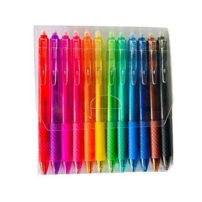 ✨50% RABATT! ✨Flerfärgade Suddbara Gelpennor (12 st)