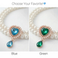 Pet Pearl Necklace with Heart Gem Pendant