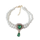 Pet Pearl Necklace with Heart Gem Pendant