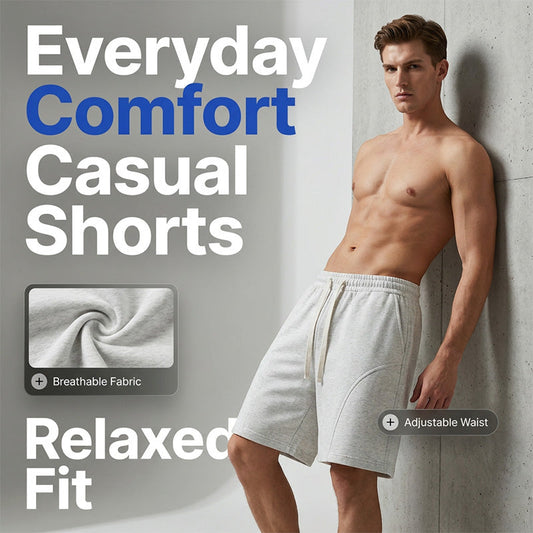 🔥50% RABATT NU!🔥 Casualshorts i bomullsblandning för män