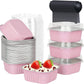 10 PCS Disposable Aluminum Foil Baking Cups with Lids
