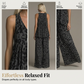 Sleeveless Halter Top and Wide-Leg Pants Set