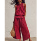 👗 50% RABATT NU! 🌺 Kvinnors 2-delat ärmlöst set – Smockad halsringning topp & vida byxor – Luftig semesterstil, mjuk & andningsbar – perfekt för varma sommardagar ✨