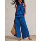 👗 50% RABATT NU! 🌺 Kvinnors 2-delat ärmlöst set – Smockad halsringning topp & vida byxor – Luftig semesterstil, mjuk & andningsbar – perfekt för varma sommardagar ✨