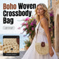 👜50% RABATT! ✨Flätad crossbodyväska för kvinnor – boho chic, kompakt men rymlig & justerbar rem 👜🌾