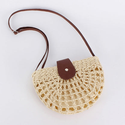 👜50% RABATT! ✨Flätad crossbodyväska för kvinnor – boho chic, kompakt men rymlig & justerbar rem 👜🌾