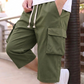 🔥50% RABATT NU!🔥 Casual capri-cargoshorts för män med dragsko i midjan