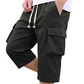 🔥50% RABATT NU!🔥 Casual capri-cargoshorts för män med dragsko i midjan