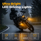 🔥50% RABATT NU!!🔥 Tvåfärgad LED Motorcykelstrålkastare