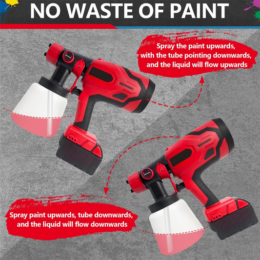 🔥50% RABATT NU!🔥 Sladdlös Elektrisk Färgspruta – 3 Spray-mönster, Variabel Flödeskontroll & Spraya i Alla Vinklar 🎨🔋