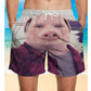 🔥50% RABATT NU!🔥 Roliga 3D-printade strandshorts för män