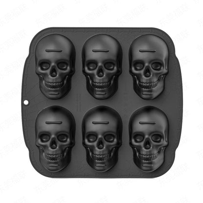 💀 50% RABATT NU!! 🧊 DIY Silikonform Dödskalle Isbitar – Livsmedelsgodkänd, Långsamt Smältande & Perfekt För Whiskey, Cocktails & Halloweenfester 🎃