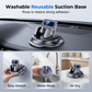 🔥50% RABATT NU!🔥 Roterande Dashboard Bilhållare – 360° Rotation, Anti-Slip Silikon, Enhandsmontering & Tvättbar Sugkopp 📱🔄