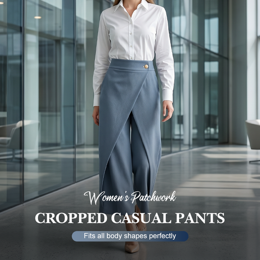 ⏳50 % rabatt under en begränsad tid⏰Korta patchworkbyxor för dam👖