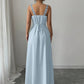 👗50% RABATT NU!🎀Ärmlös klänning med V-ringning, blommönster och slits