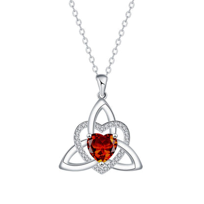 ⏳Begränsad tid 50 % Rabatt⏰Halsband med hjärtformad hänge i keltisk knutstil💎📿