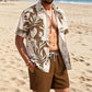 📢📢50% RABATT !! ⏰2-delars set med hawaiisk skjorta och shorts för män👕