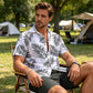 📢📢50% RABATT !! ⏰2-delars set med hawaiisk skjorta och shorts för män👕