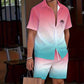 📢📢50% RABATT !! ⏰2-delars set med hawaiisk skjorta och shorts för män👕