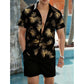 📢📢50% RABATT !! ⏰2-delars set med hawaiisk skjorta och shorts för män👕