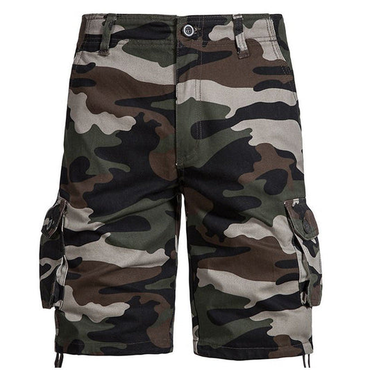 🔥50% RABATT NU!🔥  Cargoshorts för män i kamouflage – flera fickor, justerbara, slitstarka ✨
