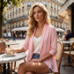 🧶 60% RABATT NU!☀️ Dam Sommar Öppen Stickad Kofta – Lätt & Andningsbar – Snygg Överdel 👗