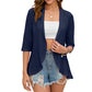 🧶 60% RABATT NU!☀️ Dam Sommar Öppen Stickad Kofta – Lätt & Andningsbar – Snygg Överdel 👗