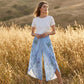 🌼 50 % RABATT NU! 🌼🌸Dambyxor Med Blommönster, Hög Midja Och Vida Ben – Avslappnat & Stilfullt🌿
